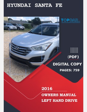 hyundai santa fe 2016 owners manual